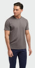 Sanchez Charcoal Pure Cotton Stretch Fit Crew Neck T-Shirt