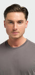 Sanchez Charcoal Pure Cotton Stretch Fit Crew Neck T-Shirt