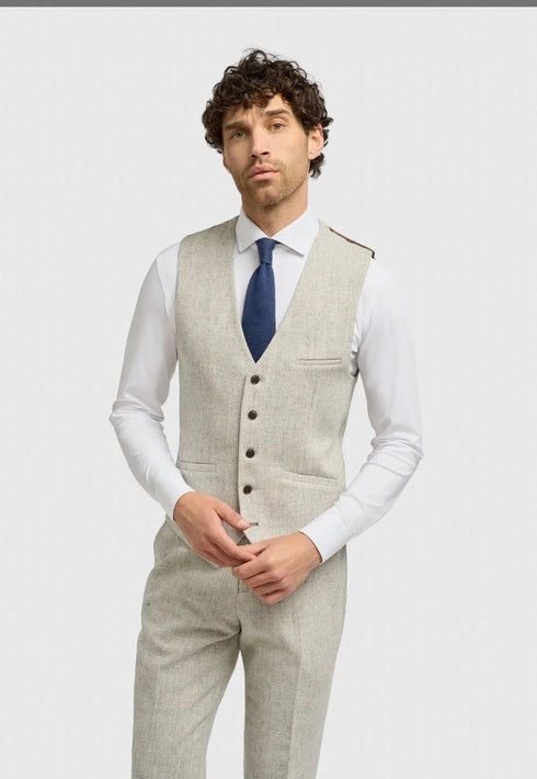 Cavani Thomas Pearl Tweed Three Piece Suit