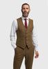 Cavani Thomas Brown Tweed Three Piece Suit