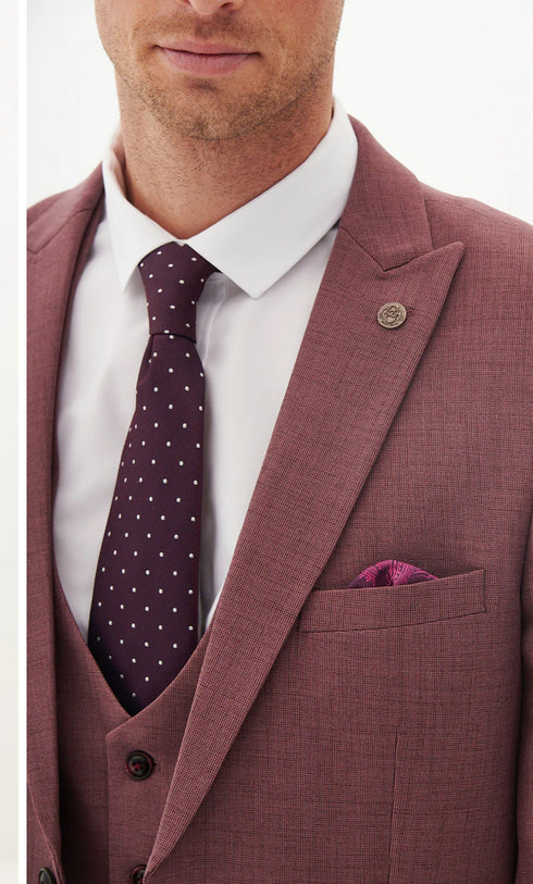 Marc Darcy Monty Mauve 3 piece suit