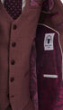 Marc Darcy Monty Mauve 3 piece suit