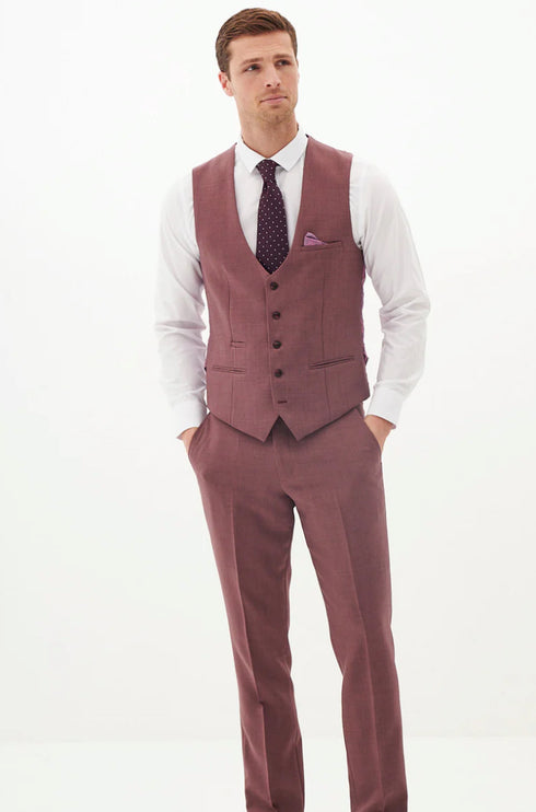 Marc Darcy Monty Mauve 3 piece suit