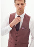 Marc Darcy Monty Mauve 3 piece suit