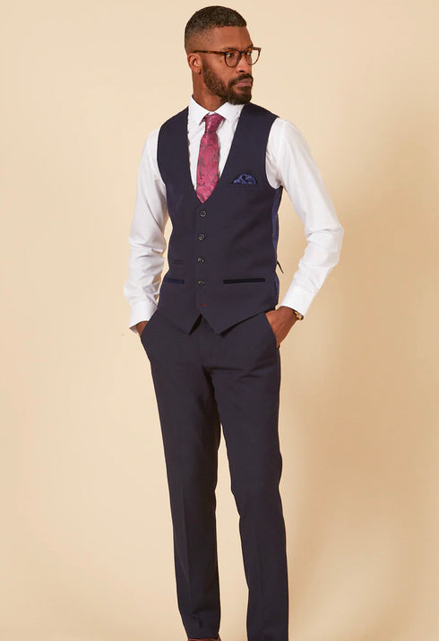 Marc Darcy Bromley navy 3 piece suit