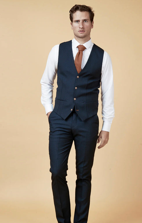 Marc Darcy Max navy 3 piece suit