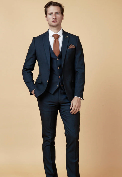 Marc Darcy Max navy 3 piece suit