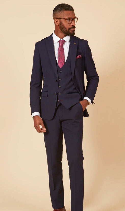 Marc Darcy Bromley navy 3 piece suit