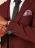 Marc Darcy Max wine 3 piece suit